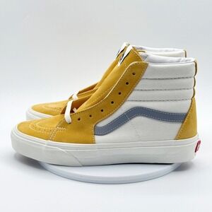 Vans Sk8-Hi Shoes Size 6.5 Mens, 8.0 Womens Mens Honey Gold/Marshmallow NEW